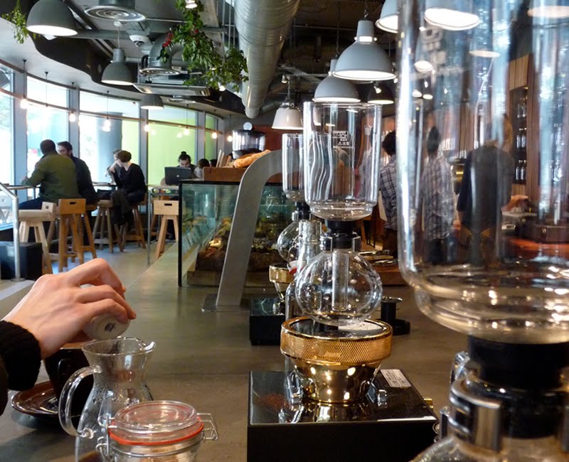 Syphon coffee at Brighton's Small Batch Coffee Company The Graphic