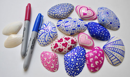 shells and sharpies