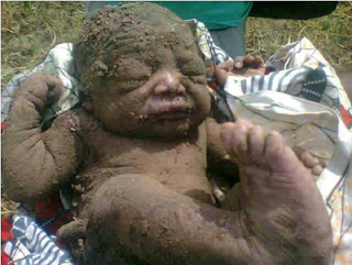 Buried Baby Dug Out Alive In Lagos