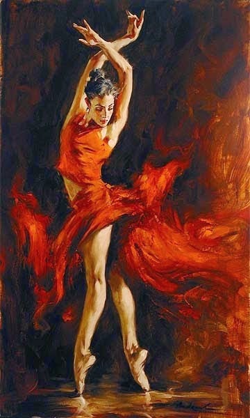 Dança Ardente - Andrew Atroshenko - Um pintor impressionista romântico