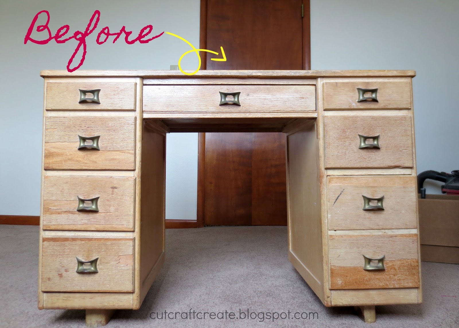 Cut, Craft, Create Repurpose a Desk into a Changing Station!