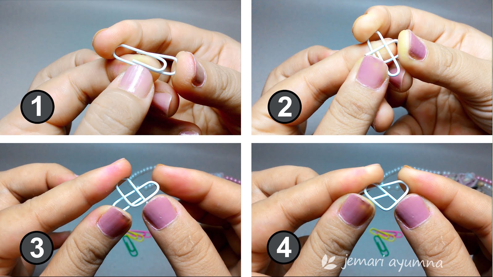 Pembatas Buku Juntai (dengan Paper Clip) - Jemari Ayumna