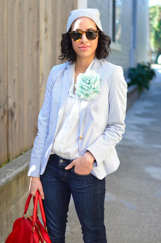 Allergic to Vanilla: how to style a blazer and jeans for work