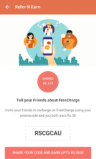 Freecharge Refer n Earn code