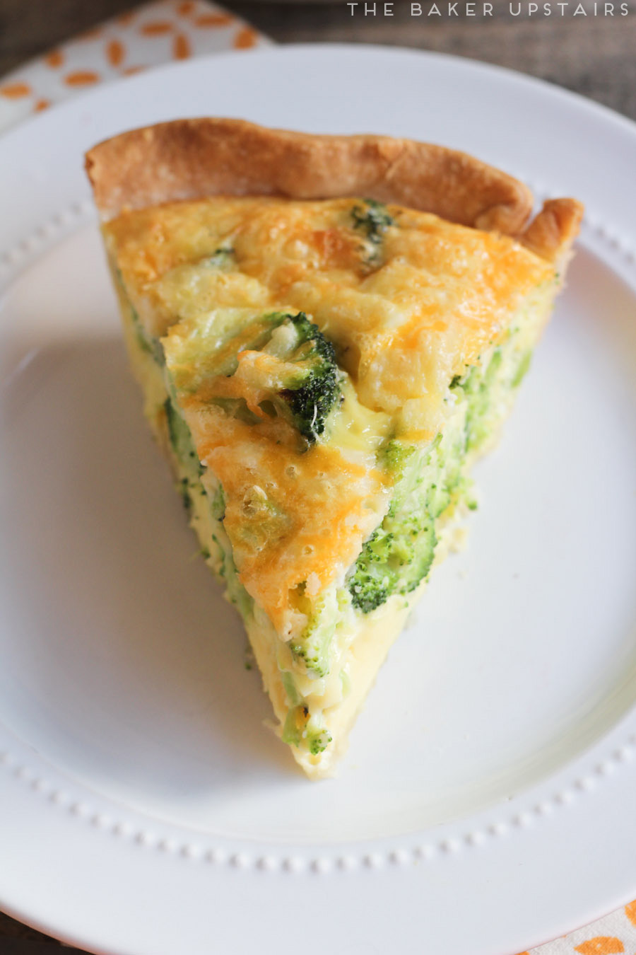 The Baker Upstairs broccoli cheese quiche