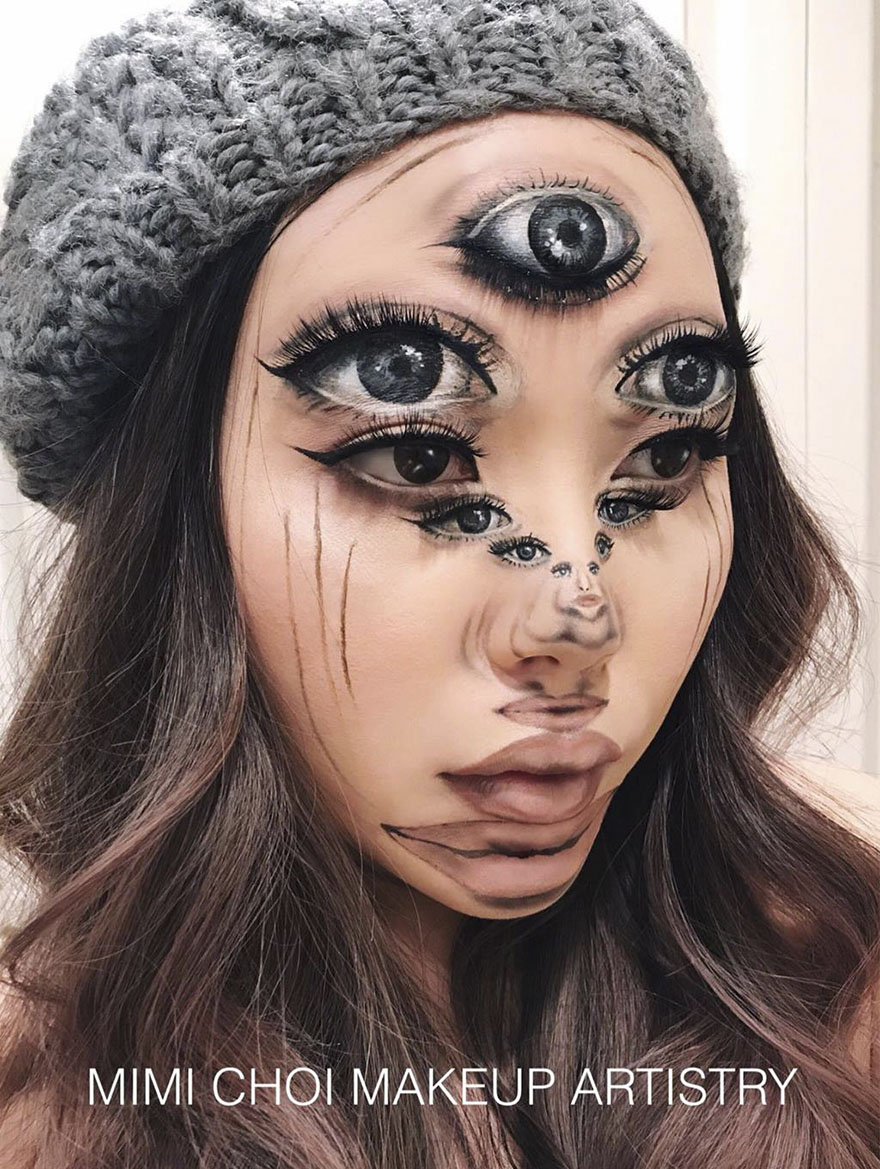 #4 - Woman Gives Up Teaching To Create Optical Illusions With Makeup, And It’s Messing With Our Minds #4 - Woman Gives Up Teaching To Create Optical Illusions With Makeup, And It’s Messing With Our Minds