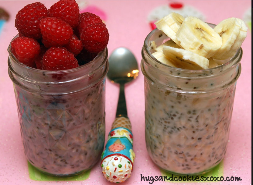 OVERNIGHT OATMEAL IN MASON JARS Hugs and Cookies XOXO