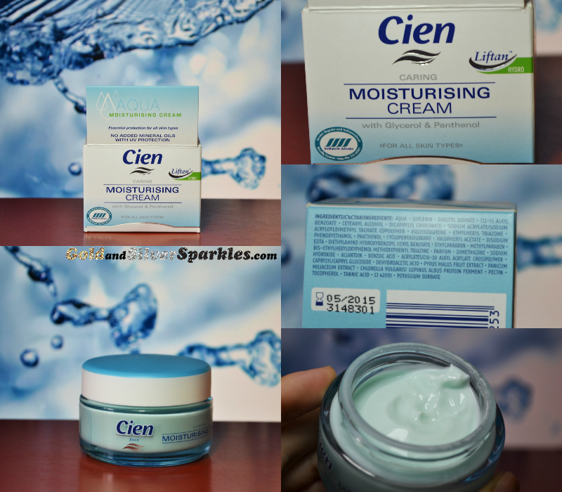 Gold and Silver Sparkles Cien Moisturising Cream