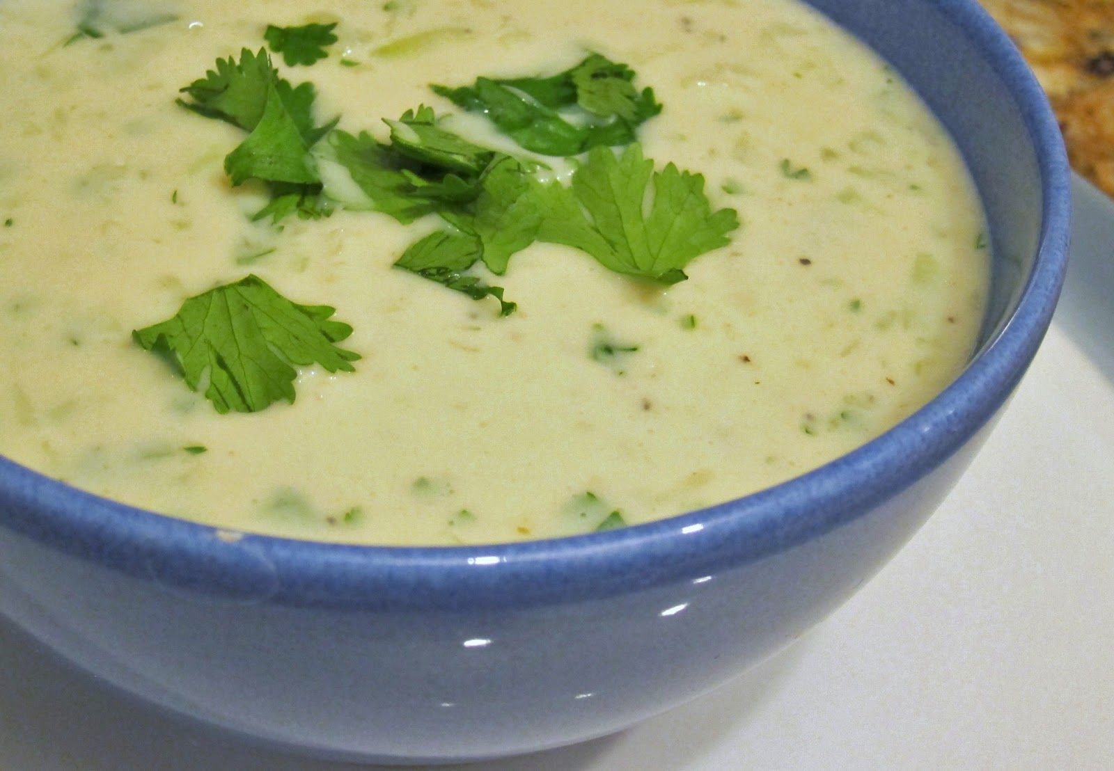 The Vegan Chronicle Chilled Cucumber Soup with Cilantro and Cumin