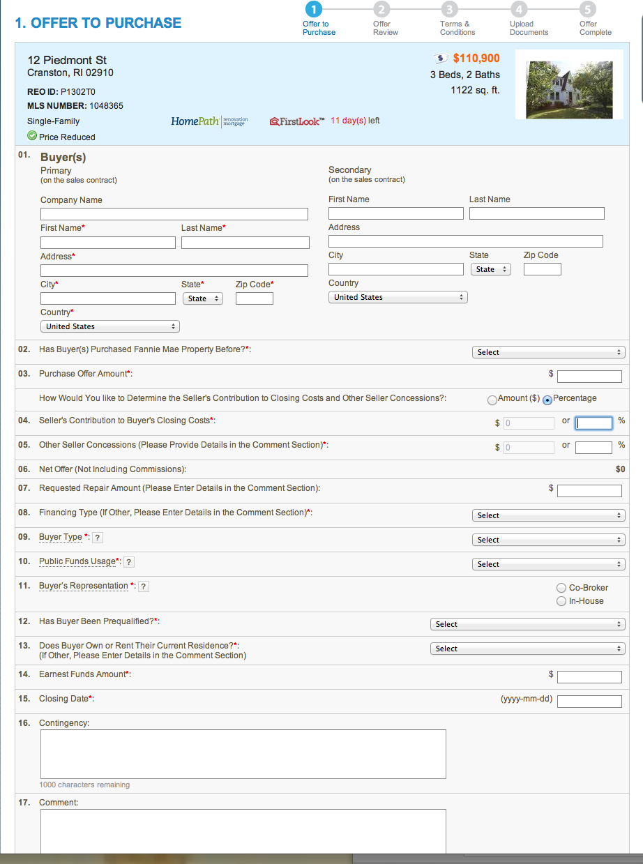 How To Fannie Mae How To Submit A Fannie Mae Offer Through Homepath How To Fannie Mae How To Submit A Fannie Mae Offer Through Homepath