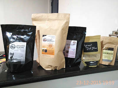 Aneka kopi di Studio Kopi Sang Akar