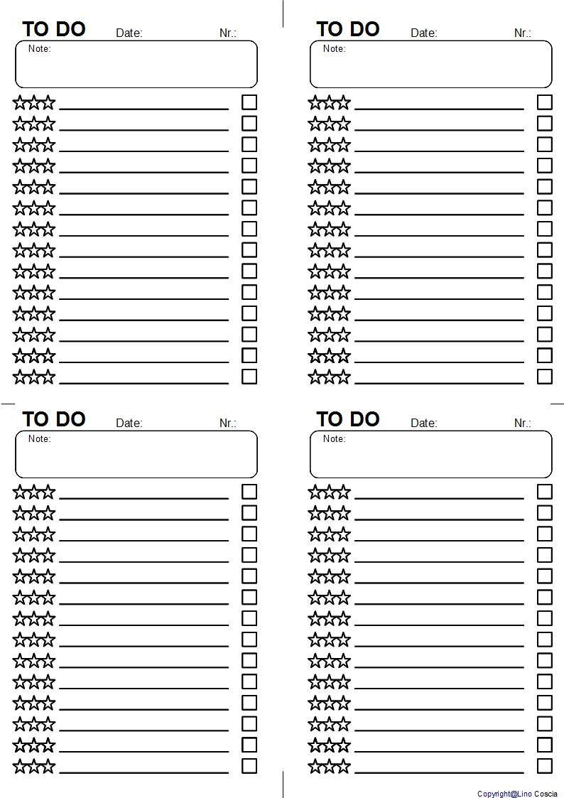 Things to do list free downloads: Free printable things to do list Free