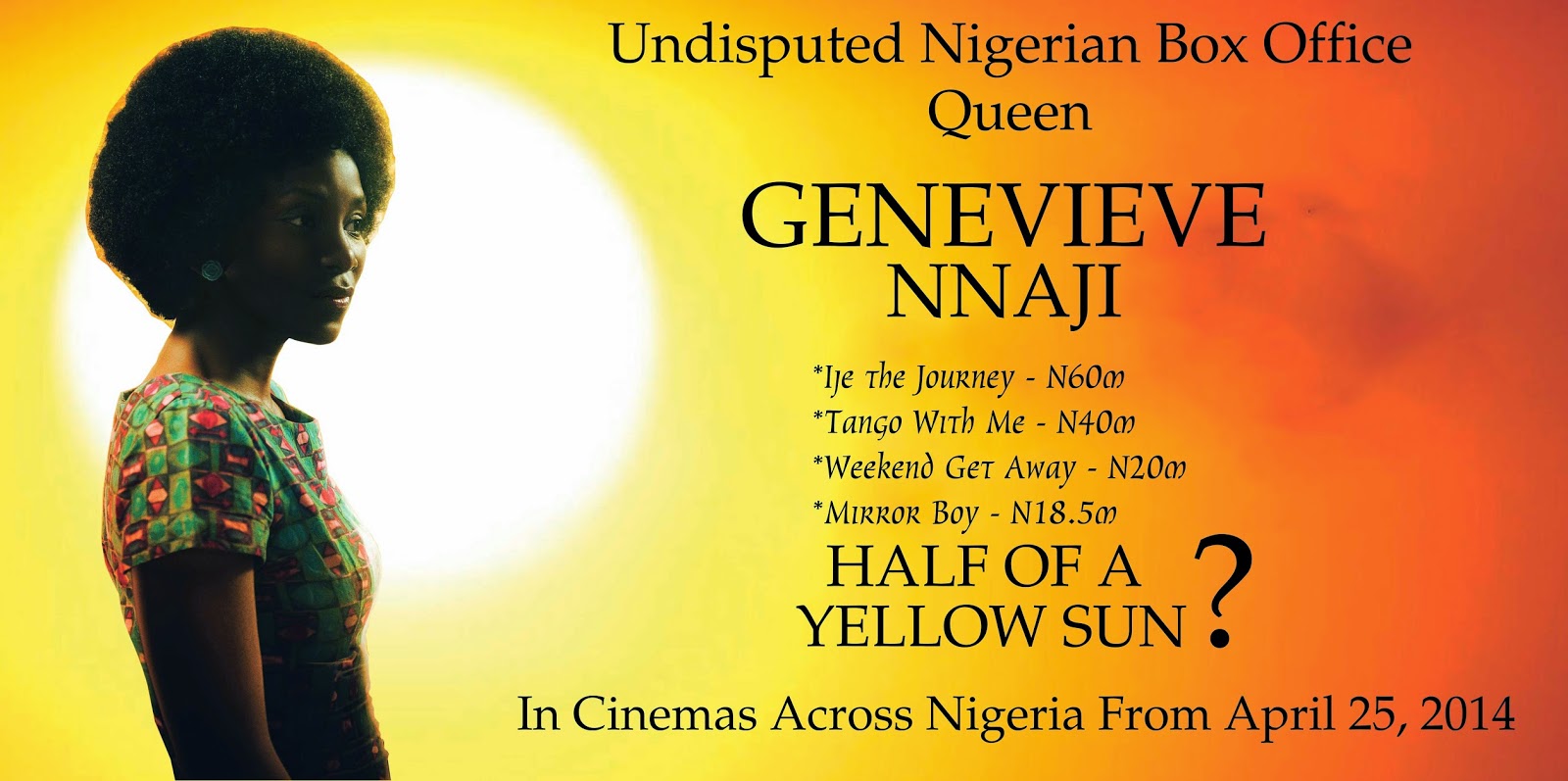 half of a yellow sun movie premiere nigeria