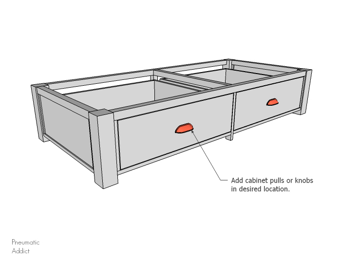How to Build a Futon Base with Storage Drawers Pneumatic Addict
