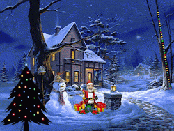 navidad natale buon paisajes animados paisaje imagenes animado gifs auguri feliz winter animate pantalla holidays natalizia todos immagini fondo snow
