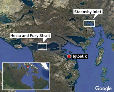 Мистериозни звуци от дълбините край Канада Map-of-igloolik-area