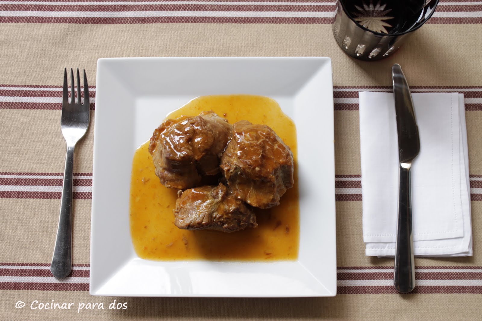 Jarrete o morcillo en salsa