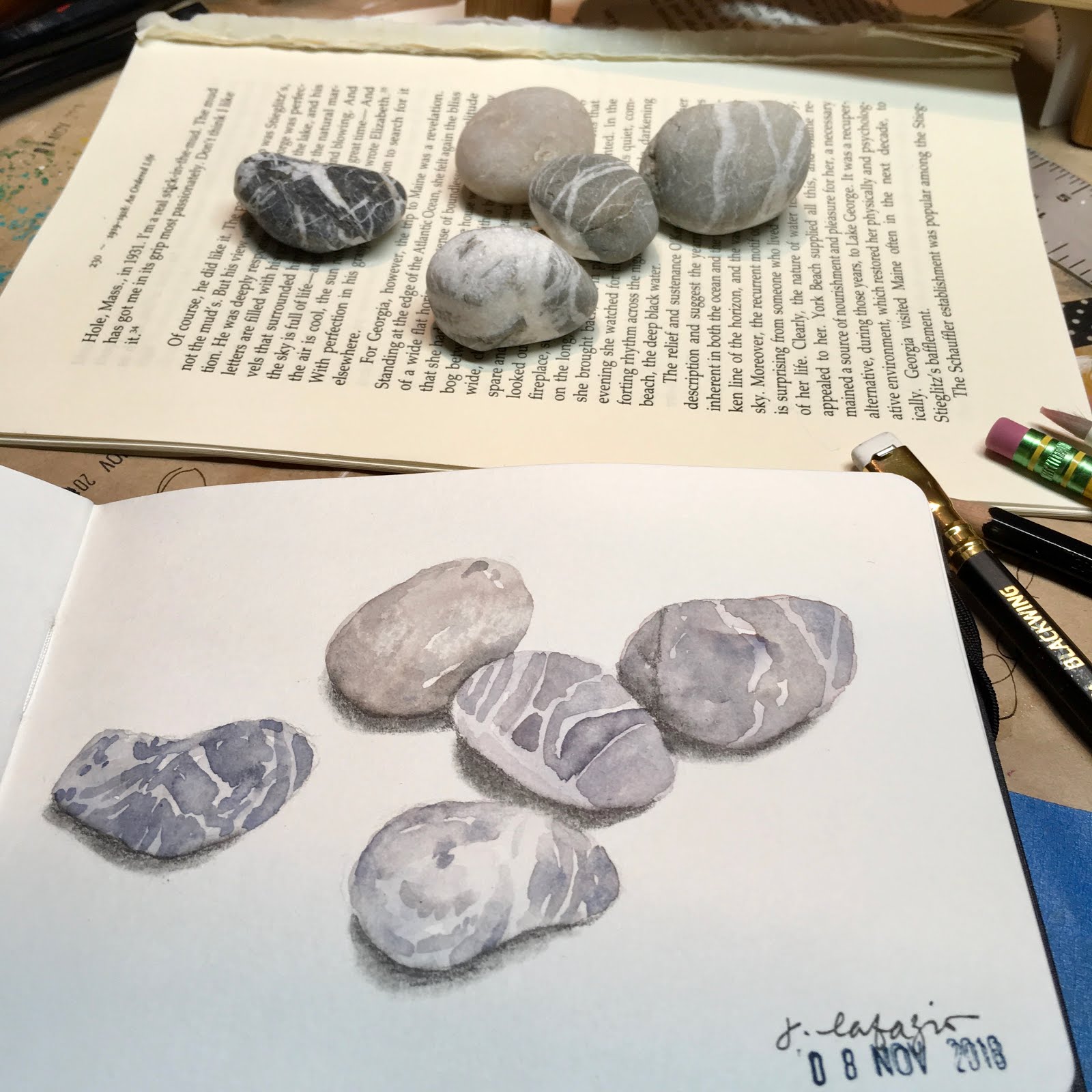 JaneVille: from my sketchbook. More rocks!