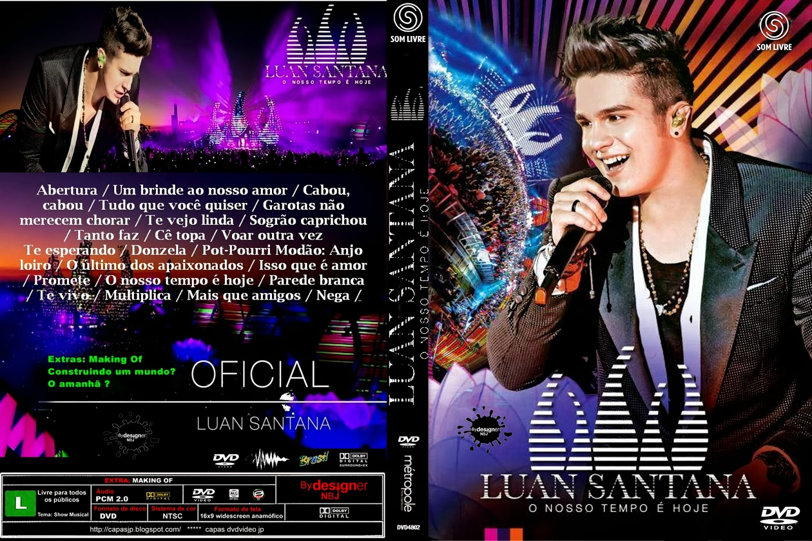 CAPAS DVD VIDEO JP LUAN SANTANA O NOSSO TEMPO É HOJE CAPAS DVD VIDEO JP LUAN SANTANA O NOSSO TEMPO É HOJE