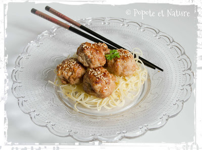 Boulettes de dinde à la chinoise © Popote et Nature