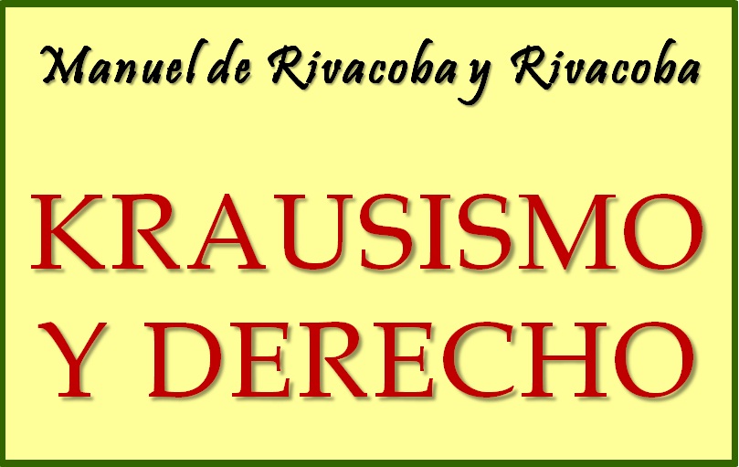 "Krausismo y Derecho". Pulse sobre imagen...