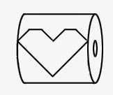 Оригами " Сердце" из туалетной бумаги
