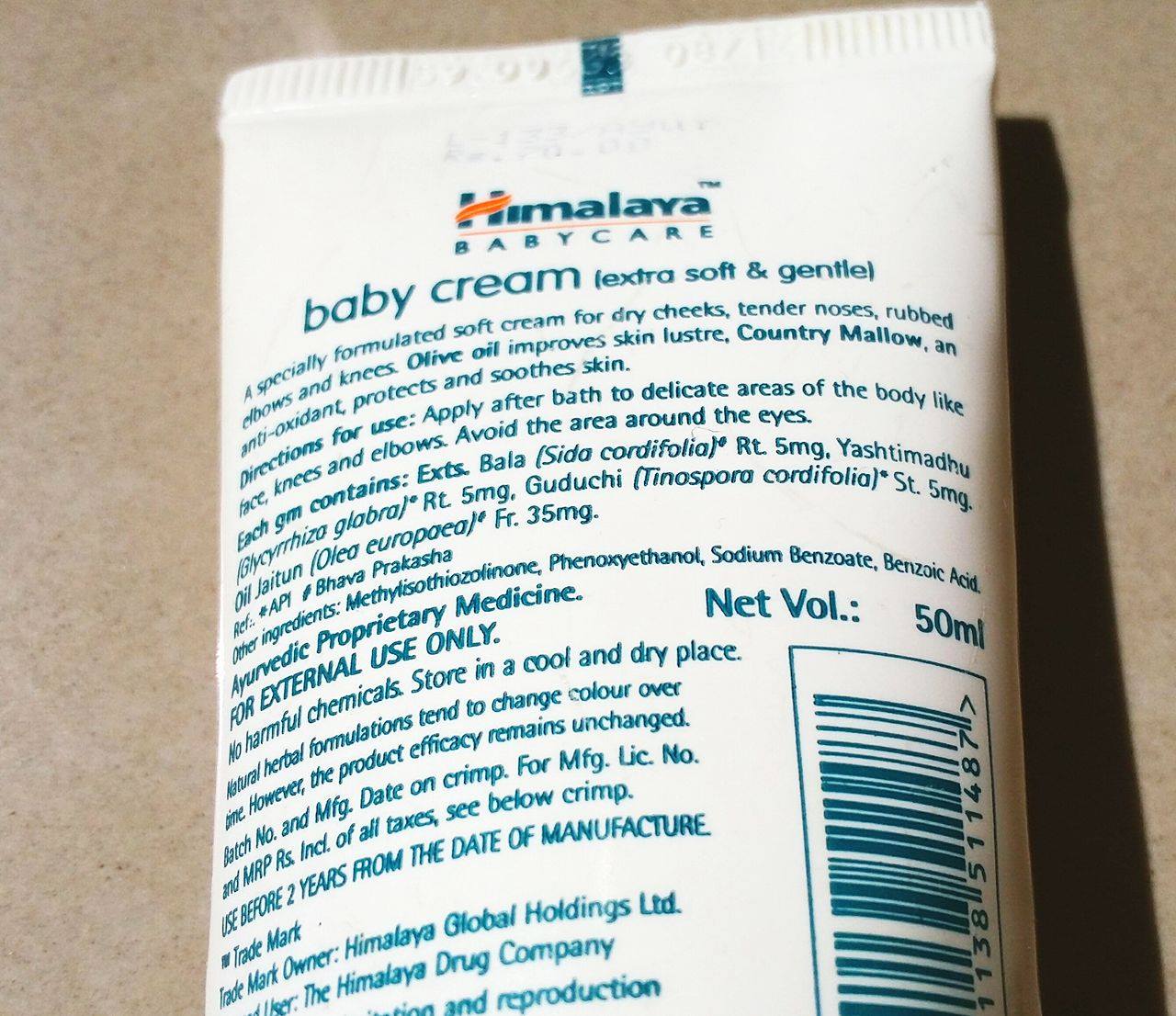 Review // Himalaya Baby Cream Beauty and Lifestyle Mantra