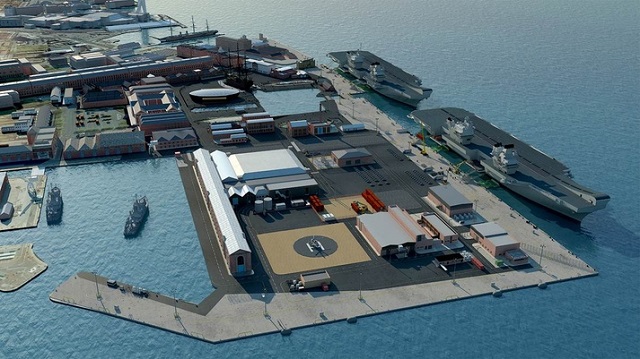 Jetty for Royal Navy Queen Elizabeth-class Aircraft Carriers Ready at ...