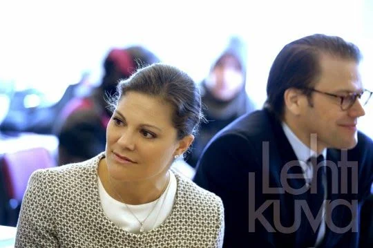 Crown Princess Victoria and Prince Daniel of Sweden visited Swedish for Immigrant school