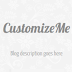 CustomizeMe Blogger Template (Helplogger Style)