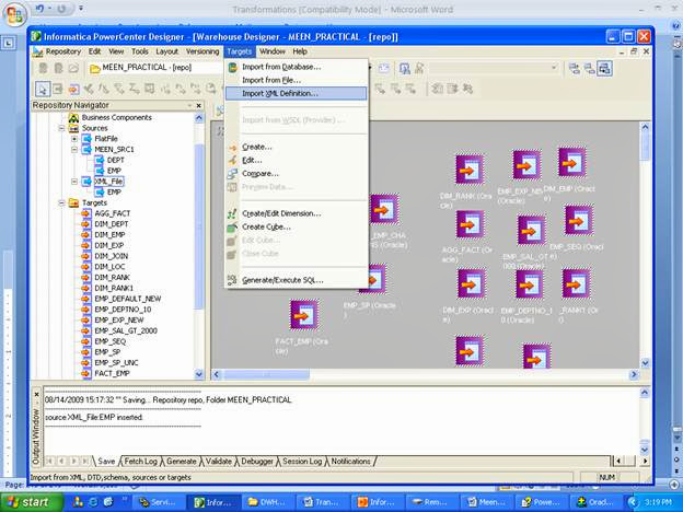 XML file from a relational file (table) XML file from a relational file (table)