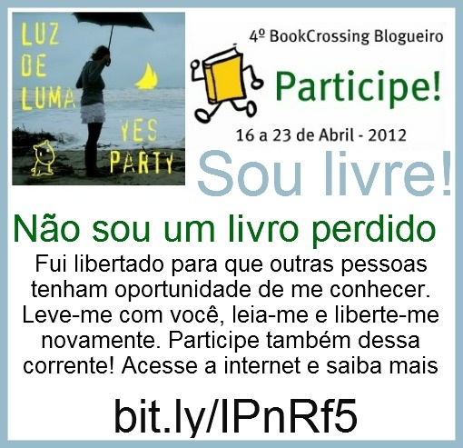 Etiqueta/bilhete BookCrossing Blogueiro