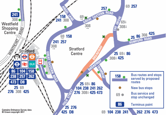 Bus 257 Route Map Diamond Geezer