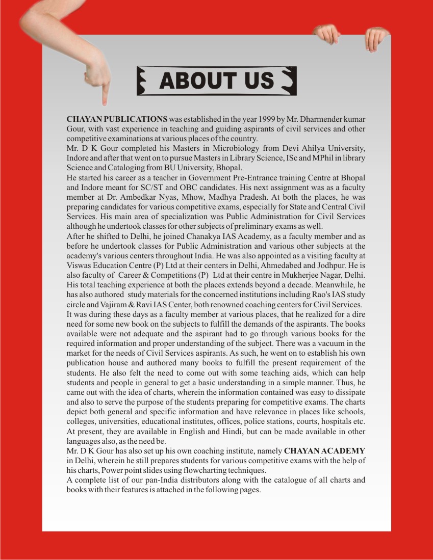 Chayan publications: CHARTS WALL CHARTS MAPS