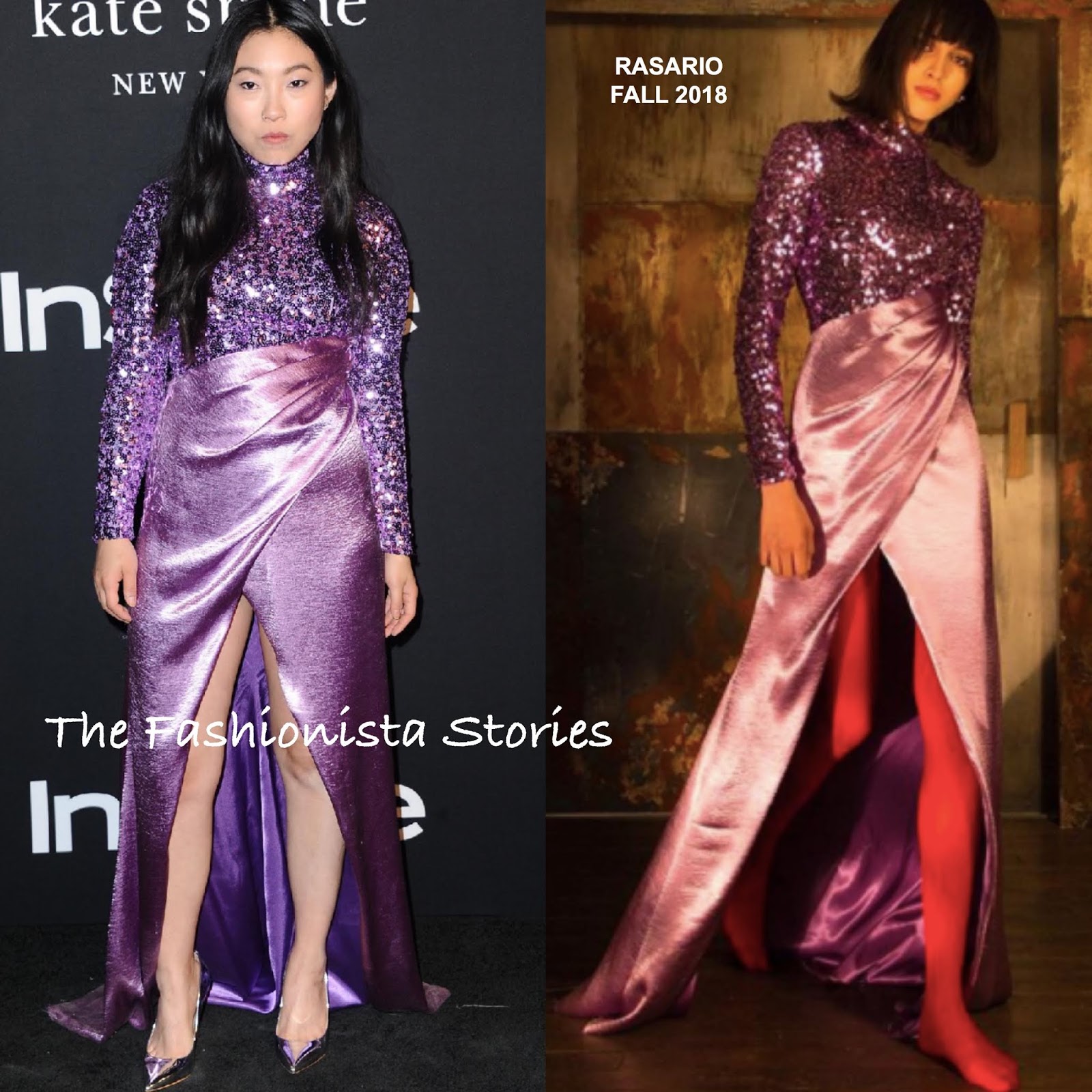 Awkwafina in Rasario at the 2018 InStyle Awards