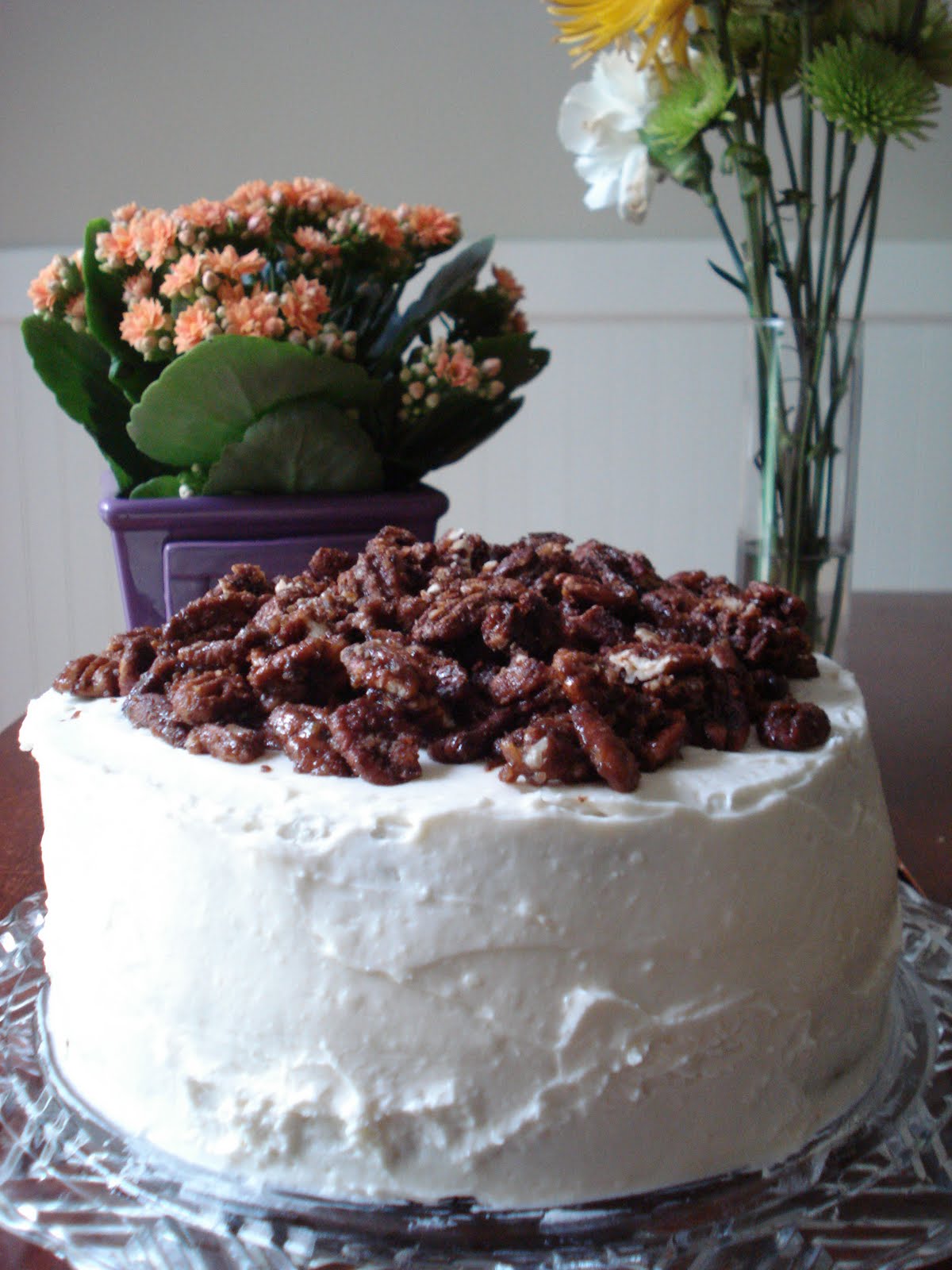 Becky does "Bon Appetit"... Gluten Free Pecan Praline Cake with
