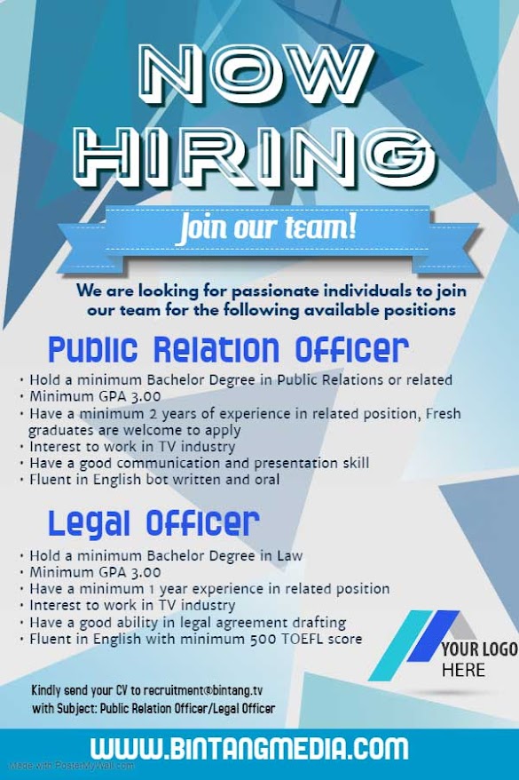Iklan Lowongan Kerja Dalam Bahasa Inggris Beserta Surat