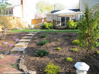 Pink and Green Mama: DIY Backyard Makeover on a Budget with Help from