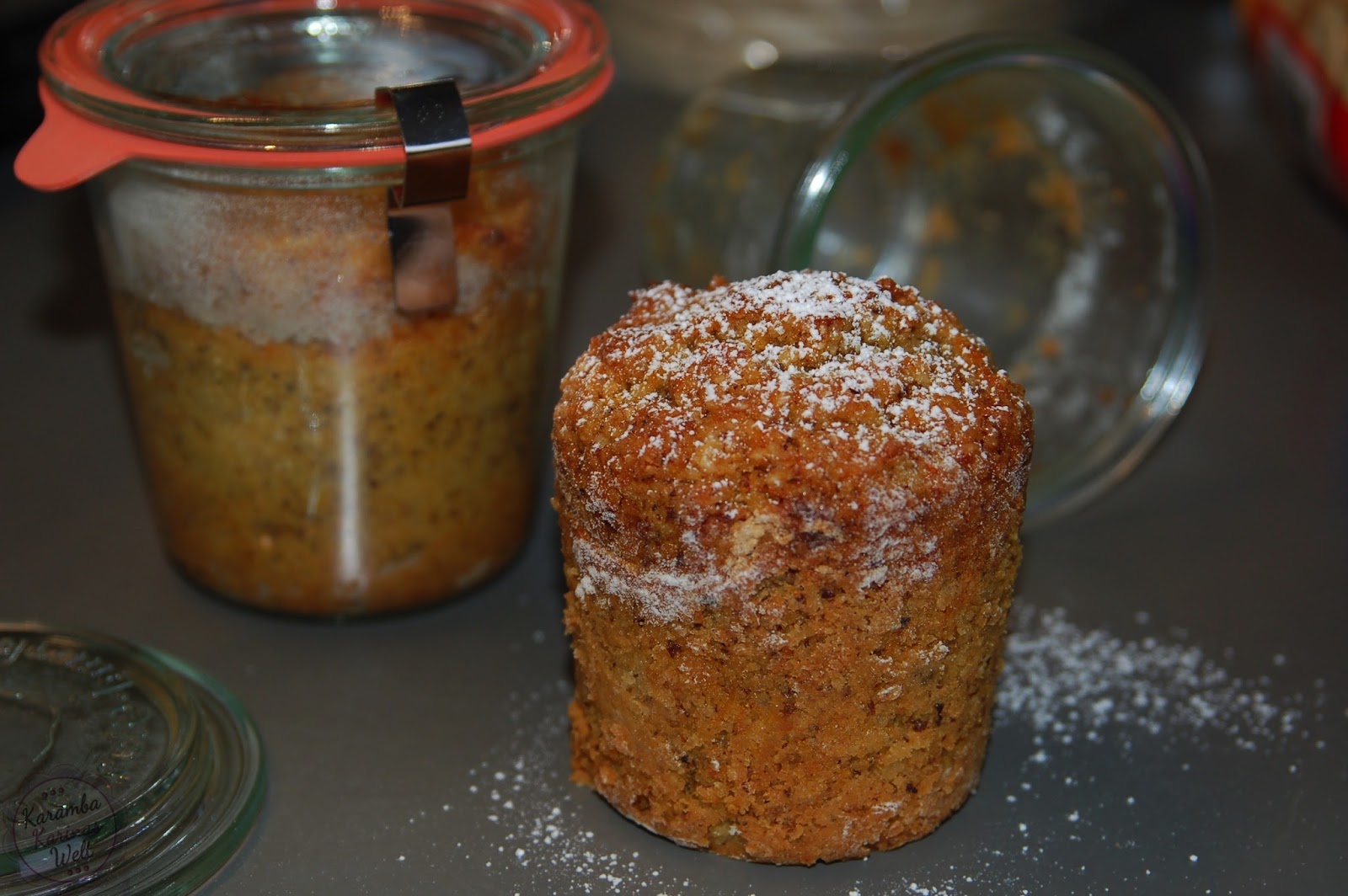 KarambaKarina&amp;#39;s Welt: Möhren-Nuss-Kuchen im Glas