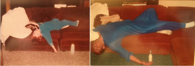Durmiendo como niños, fotos de antes y después.