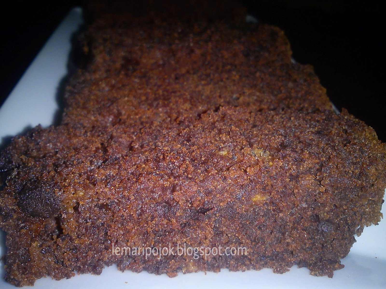 Brownies pisang kukus eh..cake coklat pisang kukus Lemaripojok Sebuah