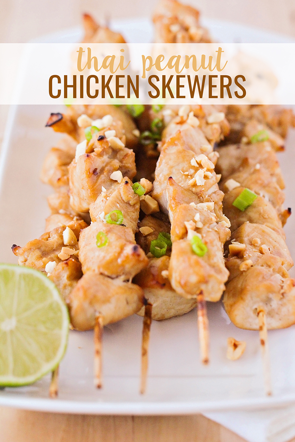 These thai peanut chicken skewers are so delicious and flavorful! They are a quick and easy weeknight dinner that everyone will love!