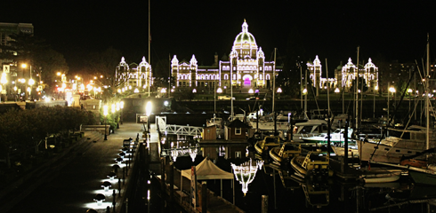 British Columbia Parliament Buildings Lights