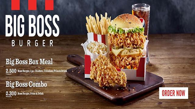 KFC Kuwait - The all New Big Boss Burger