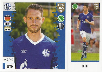 Sticker 205 a//b Mark Uth Panini FIFA365 2019 FC Schalke 04