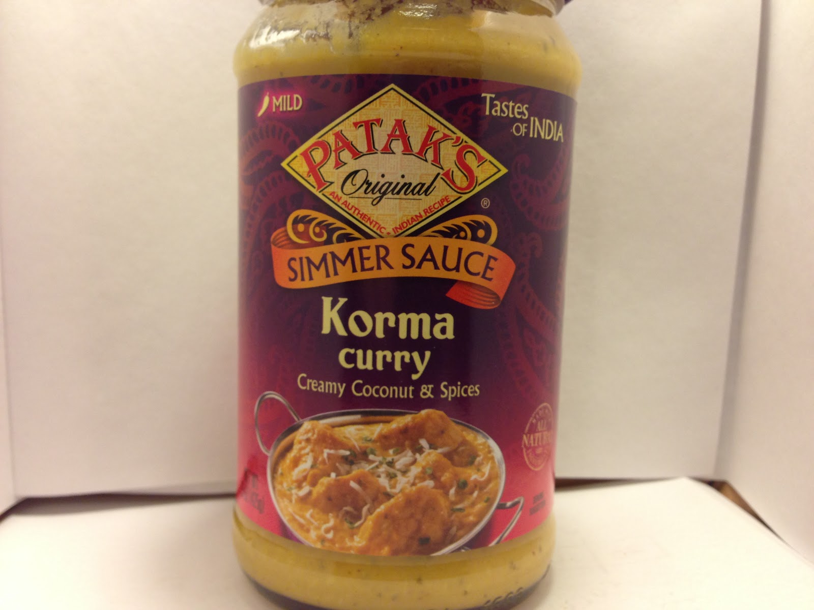 Crazy Food Dude Review Patak's Original Korma Curry Simmer Sauce