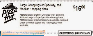 Printable Coupons 2021: Pizza Hut Coupons