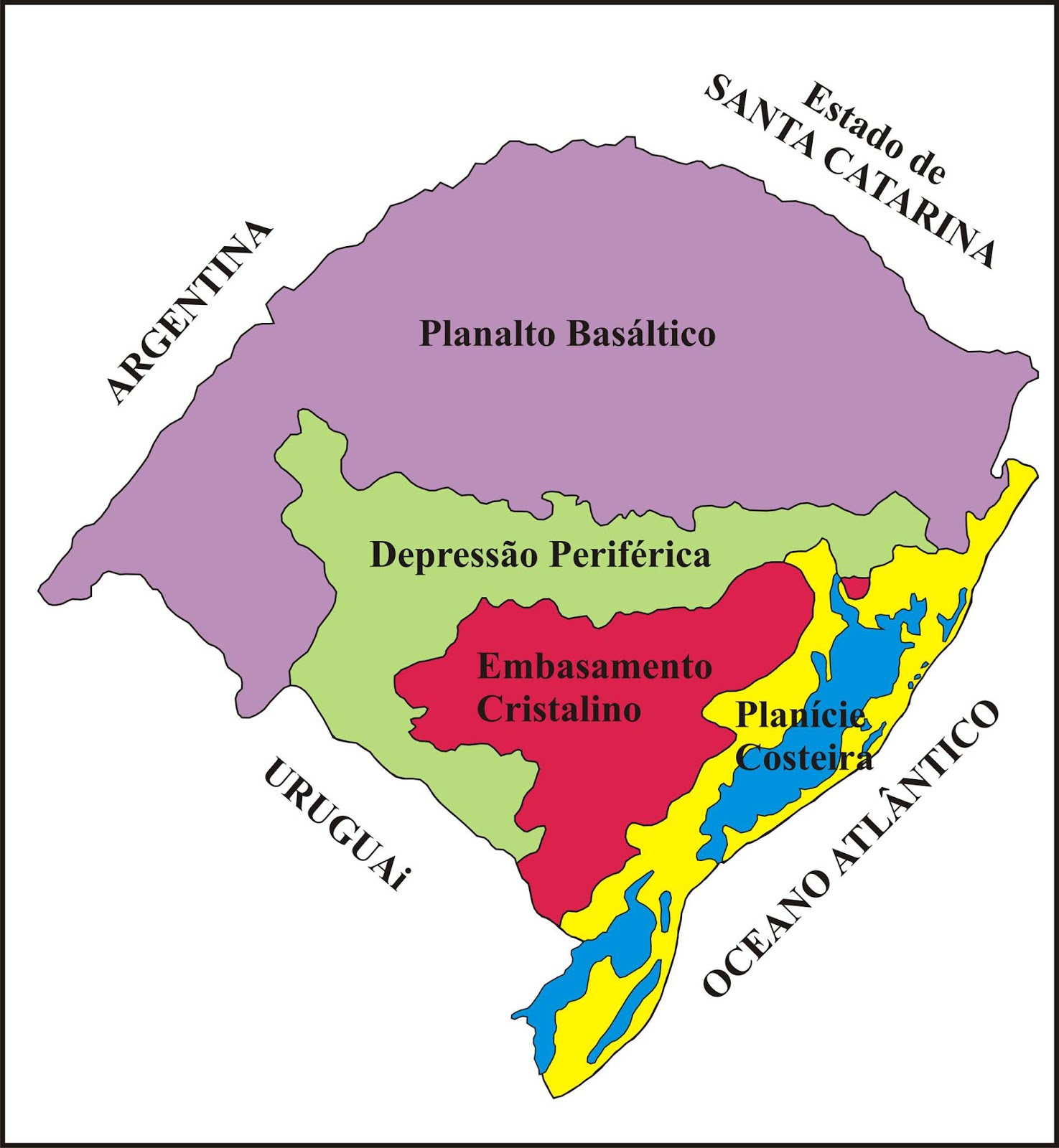 Mapa do Relevo do Rio Grande do Sul Doc Sports™ Mapa do Relevo do Rio Grande do Sul Doc Sports™