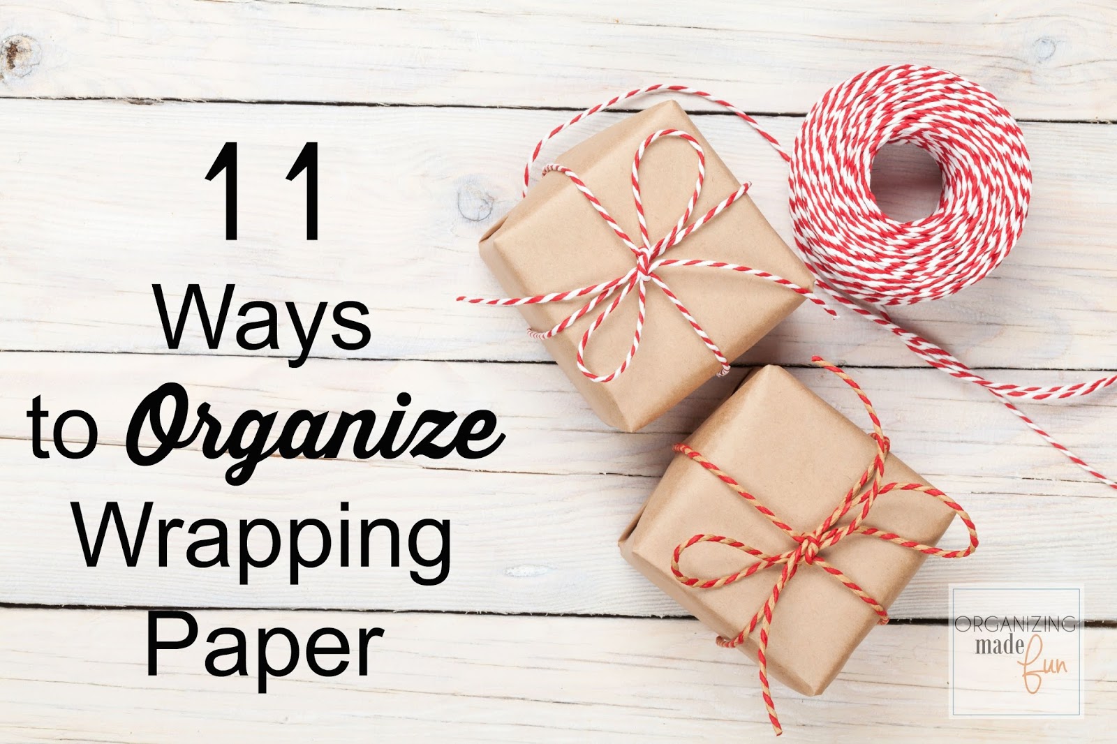 Creative Ways to Organize Wrapping Paper
