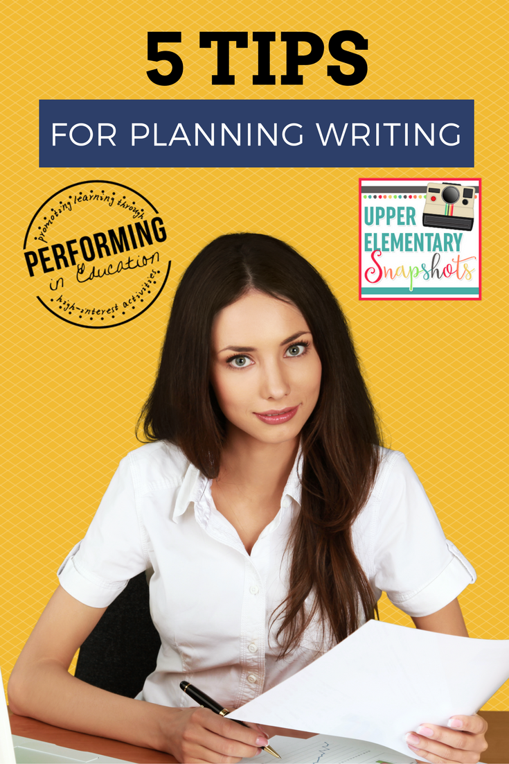 5 Tips for Planning Writing Upper Elementary Snapshots